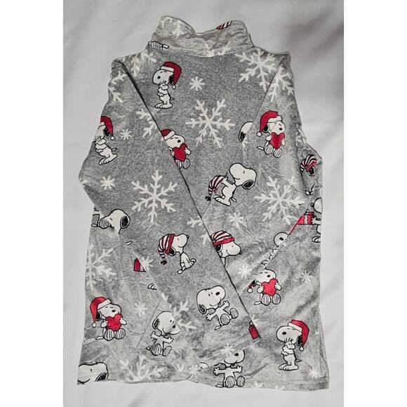 Munki Munki Peanuts Munki Munki Snoopy Winter Holiday Pajama PJS Top, Sz M - Picture 9 of 10